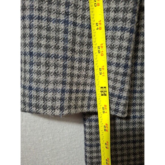 Joseph Abboud Mens Blazer Sport Coat Casual Jacket Size 40L Slim Wool Glen Check - Picture 9 of 16